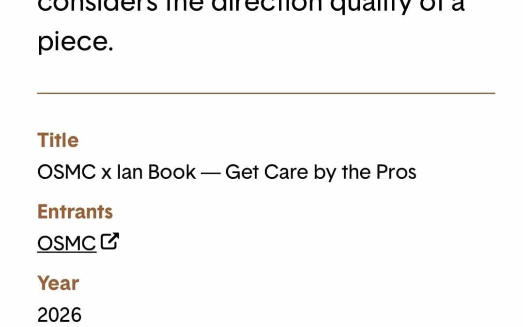 “Get Care by the Pros” Earns 2026 Bronze Telly Award